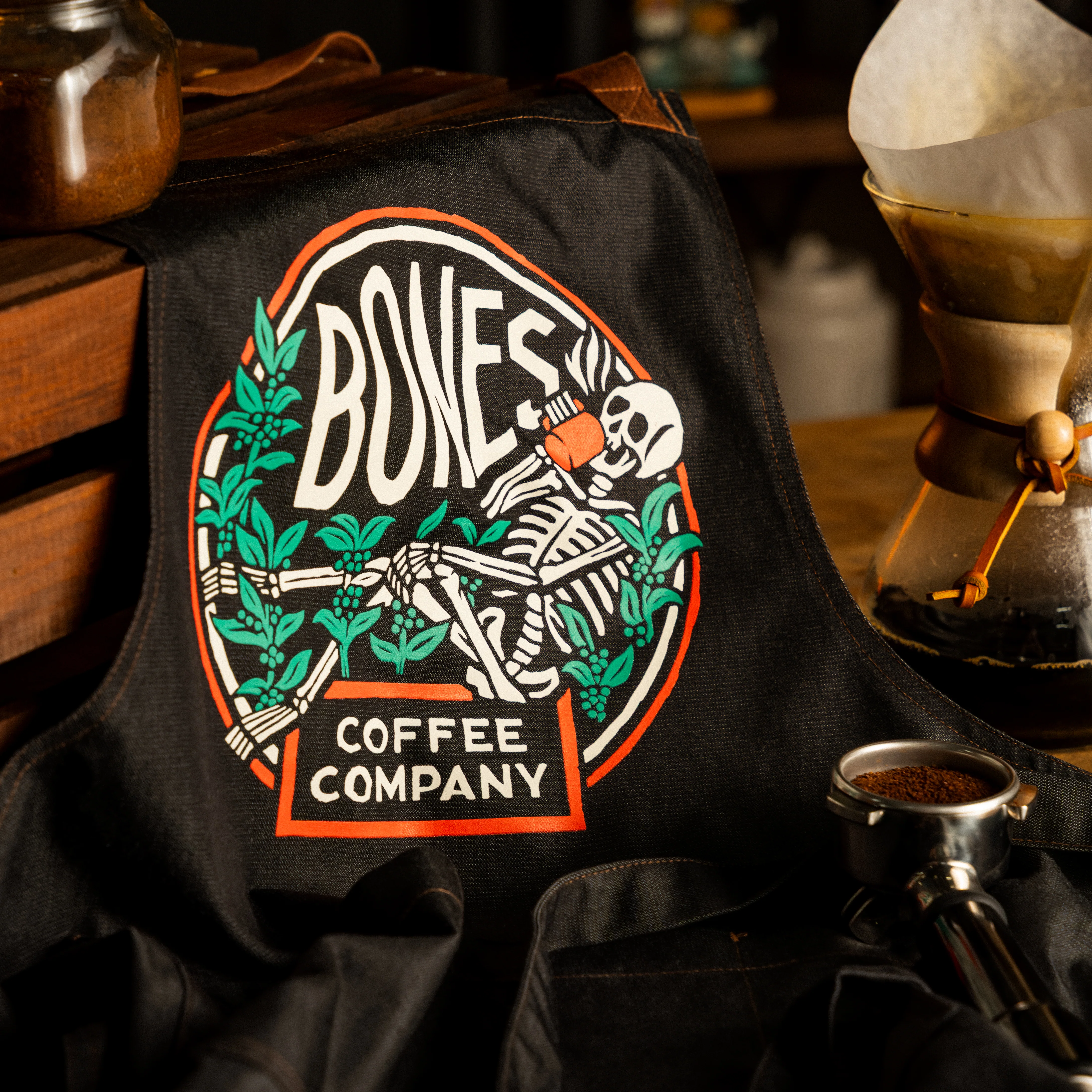 Bones Coffee Company Apron - Image 5