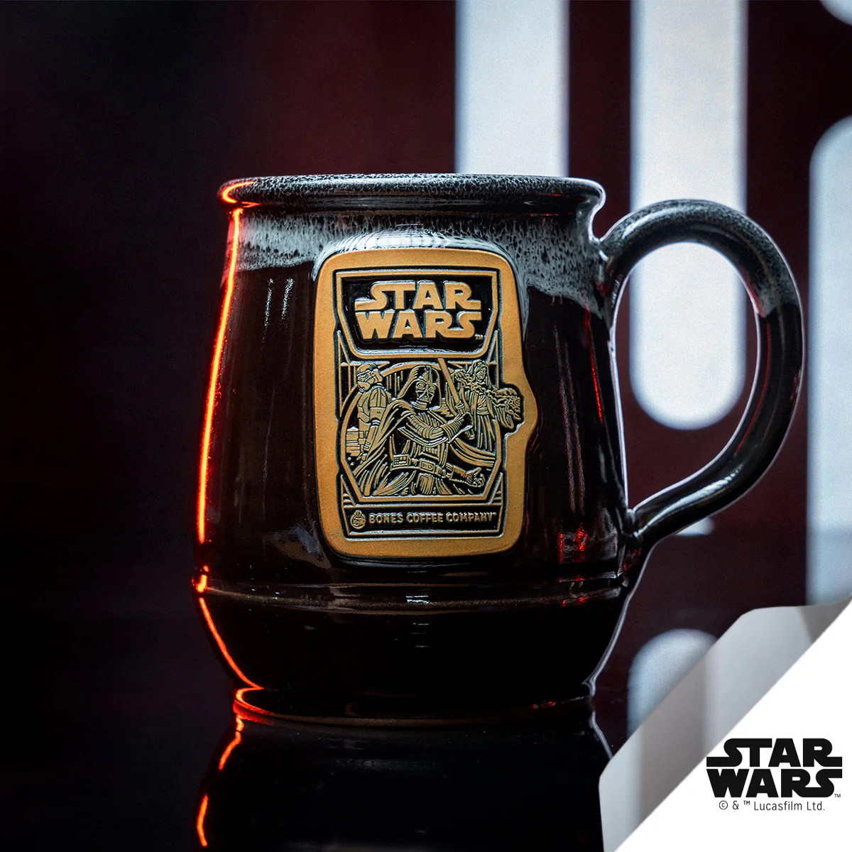 Dark Side Chocolate Truffle Handthrown Mug - Image 4