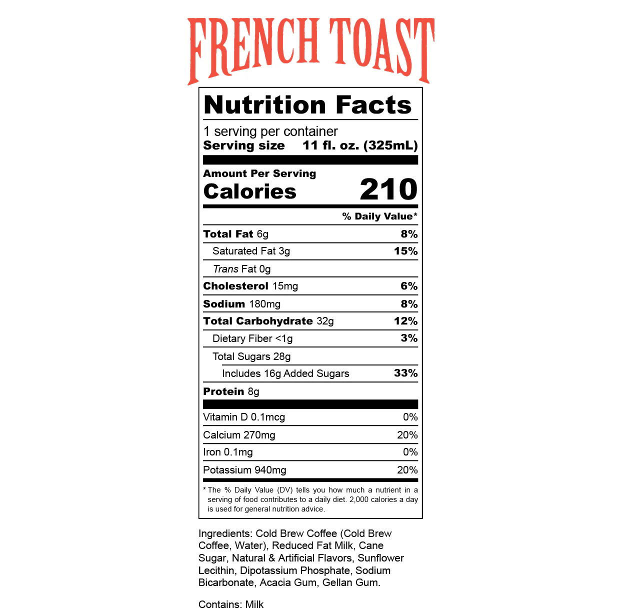 French Toast Cold Brew Latte - Image 4